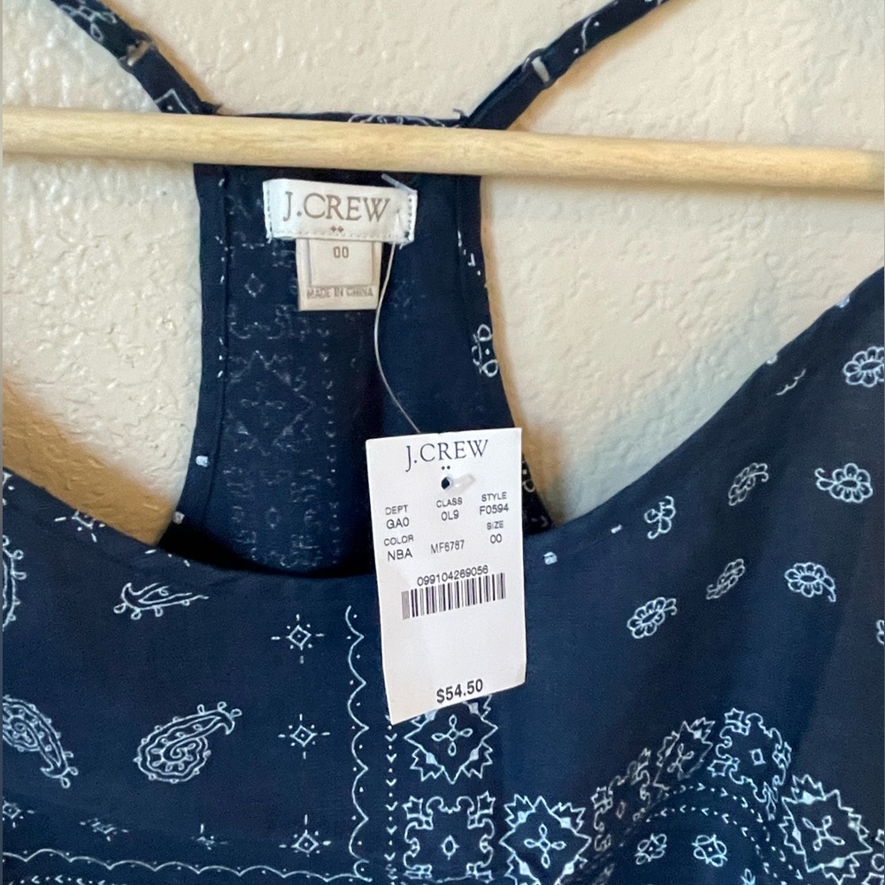 NWT J Crew size 00 100% linen tank - Picture 3 of 4